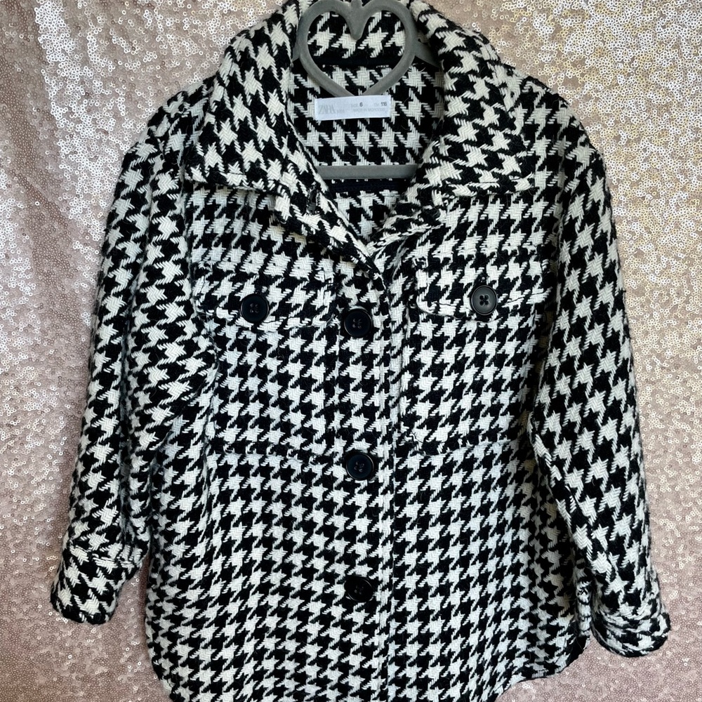 Zara girl shirt jacket sz 6